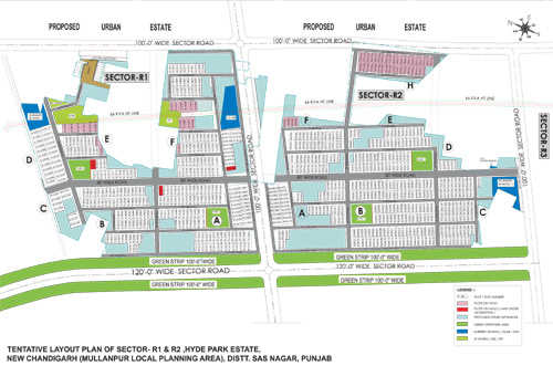Layout Plan of DLF Hyde Park